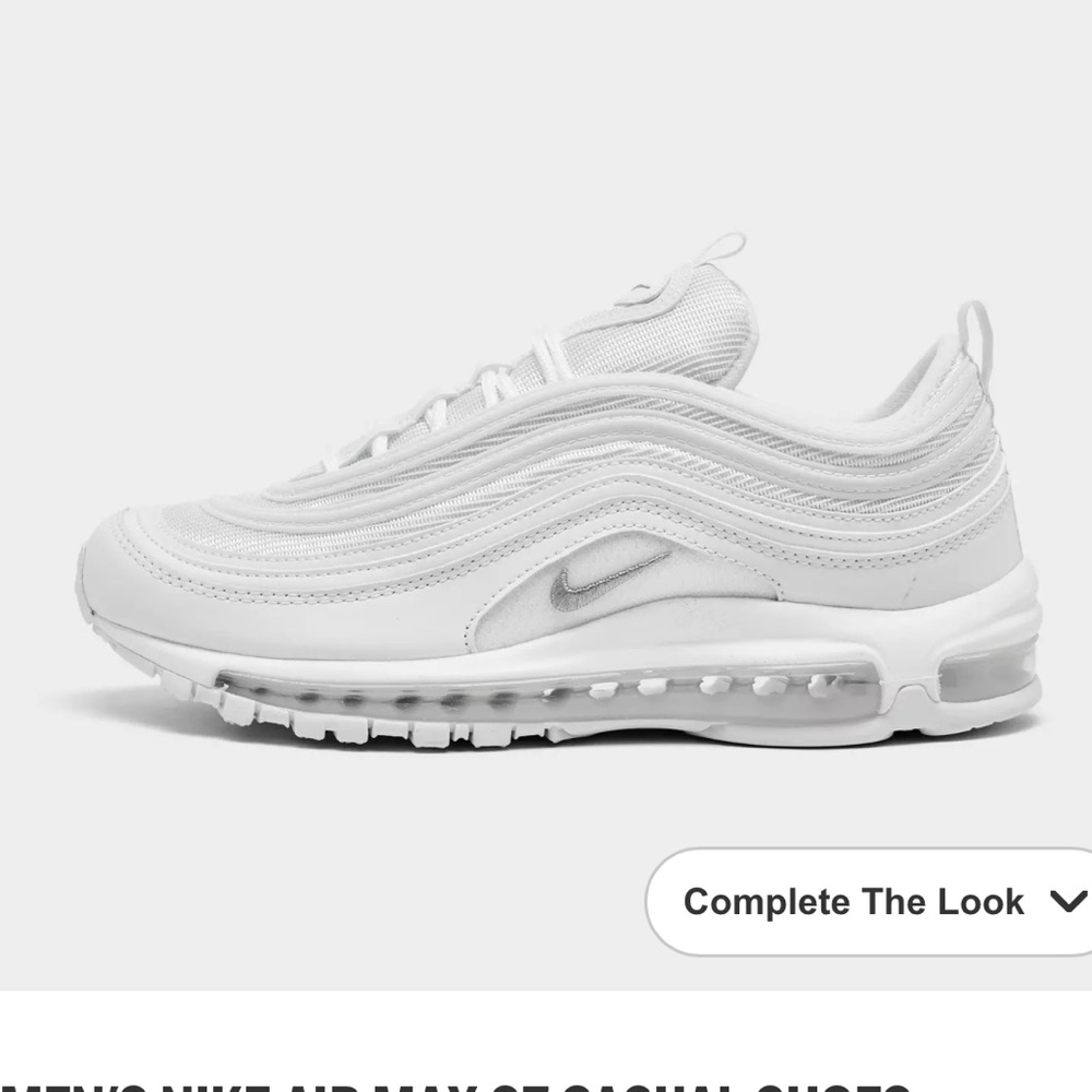 New with box NIKE womens or kids air max 97 white sneakers shoes
